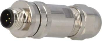 TE CONNECTIVITY Connector: M12; plug; PIN: