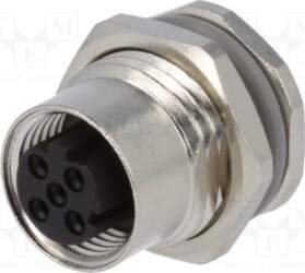 TE CONNECTIVITY Connector: M12; socket; PIN: