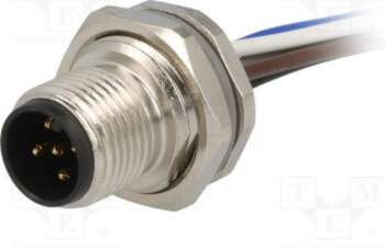 TE CONNECTIVITY Connector: M12; socket; PIN: