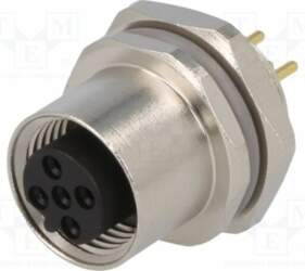 TE CONNECTIVITY Connector: M12; socket; PIN: