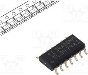 TEXAS INSTRUMENTS IC: operational amplifier; 4MHz