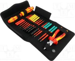 Tools set: ESD set; insulated; 17pcs