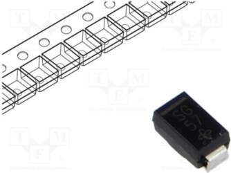 VISHAY Diode: rectifying; SMD; 400V; 1A