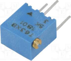 VISHAY Potentiometer: mounting; 5kΩ; multiturn; 250mW