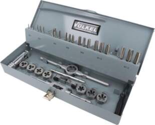 VÖLKEL Tools set: taps; metal case