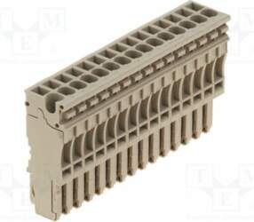WEIDMÜLLER Connector: pluggable terminal block; socket