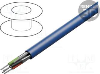 Wire; BiTsensor; 2x2x22AWG; stranded; Cu; shielded