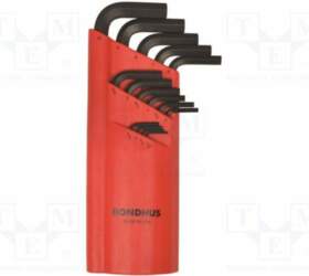 Wrench: hex key-set; ProTanium®,steel; long