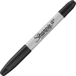 Marķieris Sharpie Permanent Twin Tip melns