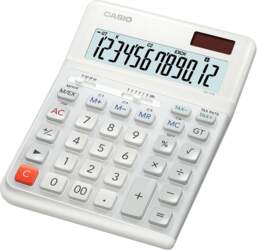 Casio Calculator Desktop Basic White (DE-12E-WE)