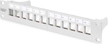 Digitus Modular patch panel, 12-port (gray