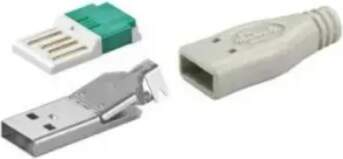 Goobay Plug, USB A, cable mount