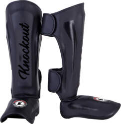 Knockout Legacy shin guards black matt