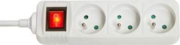Lindy 3-way socket strip with switch