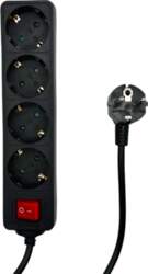 MicroConnect 4-way Schuko Socket on/off  switch