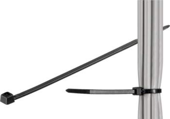 MicroConnect Cable tie 100pcs Black 203mm