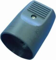 MicroConnect Extender with earth, straight, black