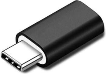MicroConnect Lightning-USB-C Adapter, Black Support Charging
