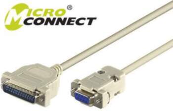 MicroConnect Serial Cable DB9-DB25 3M F/M
