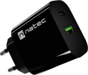 NATEC USB charger Ribera 1xUSB-A 1xUSB-C