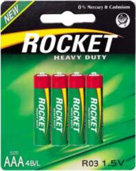 Rocket R03-4BB (AAA) Pack of 4