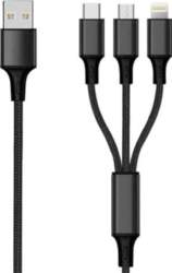 2GO USB 3-in-1 Charging Cable Micro-USB/Lightning/USB-C