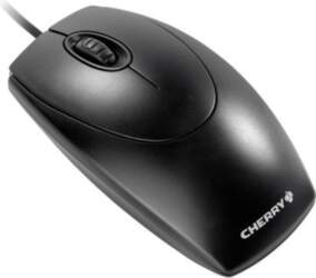 Cherry WHEELMOUSE OPTICAL Corded Mouse, Black