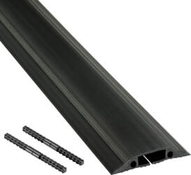 D-LINE Medium-Duty Black Floor Cable Protector
