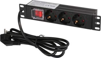 Extralink 10" 1U 3-Socket EU Type