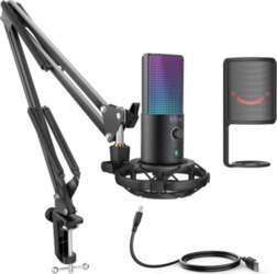 FIFINE RGB USB MICROPHONE BUNDLE WITH