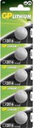 GP LITHIUM BUTTON CELL CR2016 Lithium