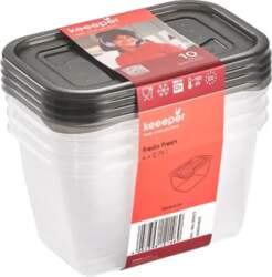 Keeeper Food container set rectangular 4x0