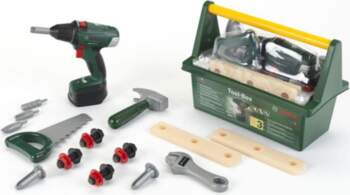 Klein Bosch toolbox with cordless drill
