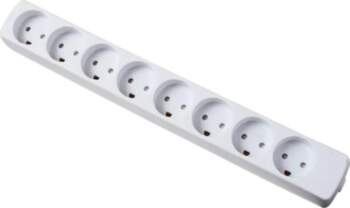 Mercodan Power strip 8 outlets earthed