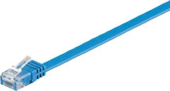 MicroConnect U/UTP CAT6 1M Blue Flat