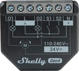 Shelly 2PM Gen4 Zigbee/Matter Controller (2PMGen4)