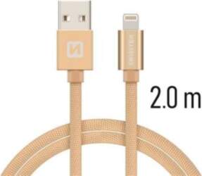 Swissten Textile Fast Charge 3A Lightning
