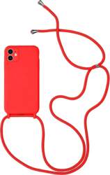 Toptel Red silicone strap phone case