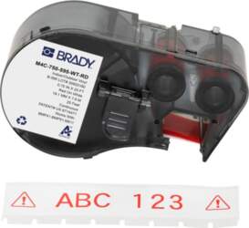 Brady BMP41/BMP51/BMP53/M511 Label Printer Tape (M4C-750-595-WT-RD)