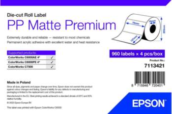 Epson Printer Label White  Self-Adhesive Printer