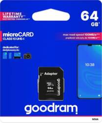 GOODRAM microSD memory card 64GB 100MB/s