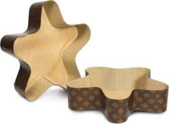 Guardini Star-shaped paper baking molds, 3-piece