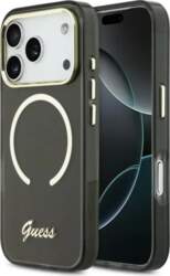 GUESS IML Script Metal Phone Case