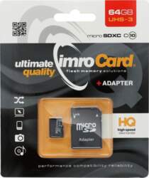 IMRO 64GB microSD memory card, 100MB/s