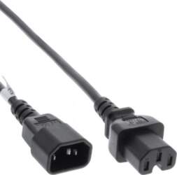 InLine power cable extension, hot condition