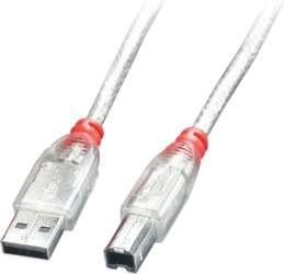 Lindy USB 2.0 Transparent Cable