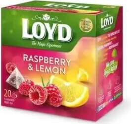 Loyd Fruit tea Pyramids with raspberry