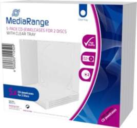 MediaRange Transparent CD case for 2