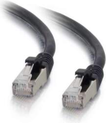 Mercodan KAT6A S/FTP 0.25m, Black
