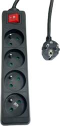 MicroConnect 4-way Power Strip on/off switch